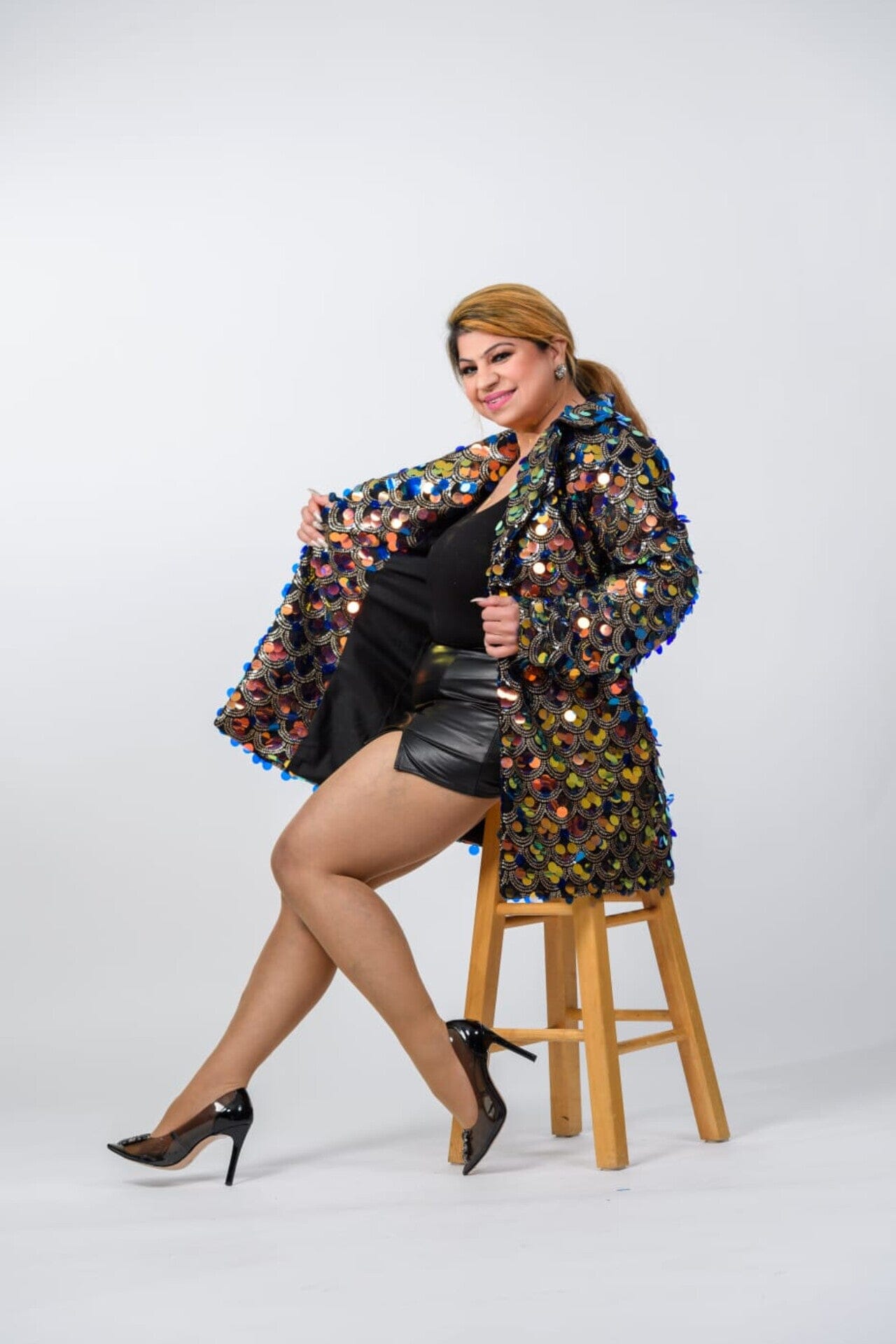 Baller Sequin Boyfriend Jacket