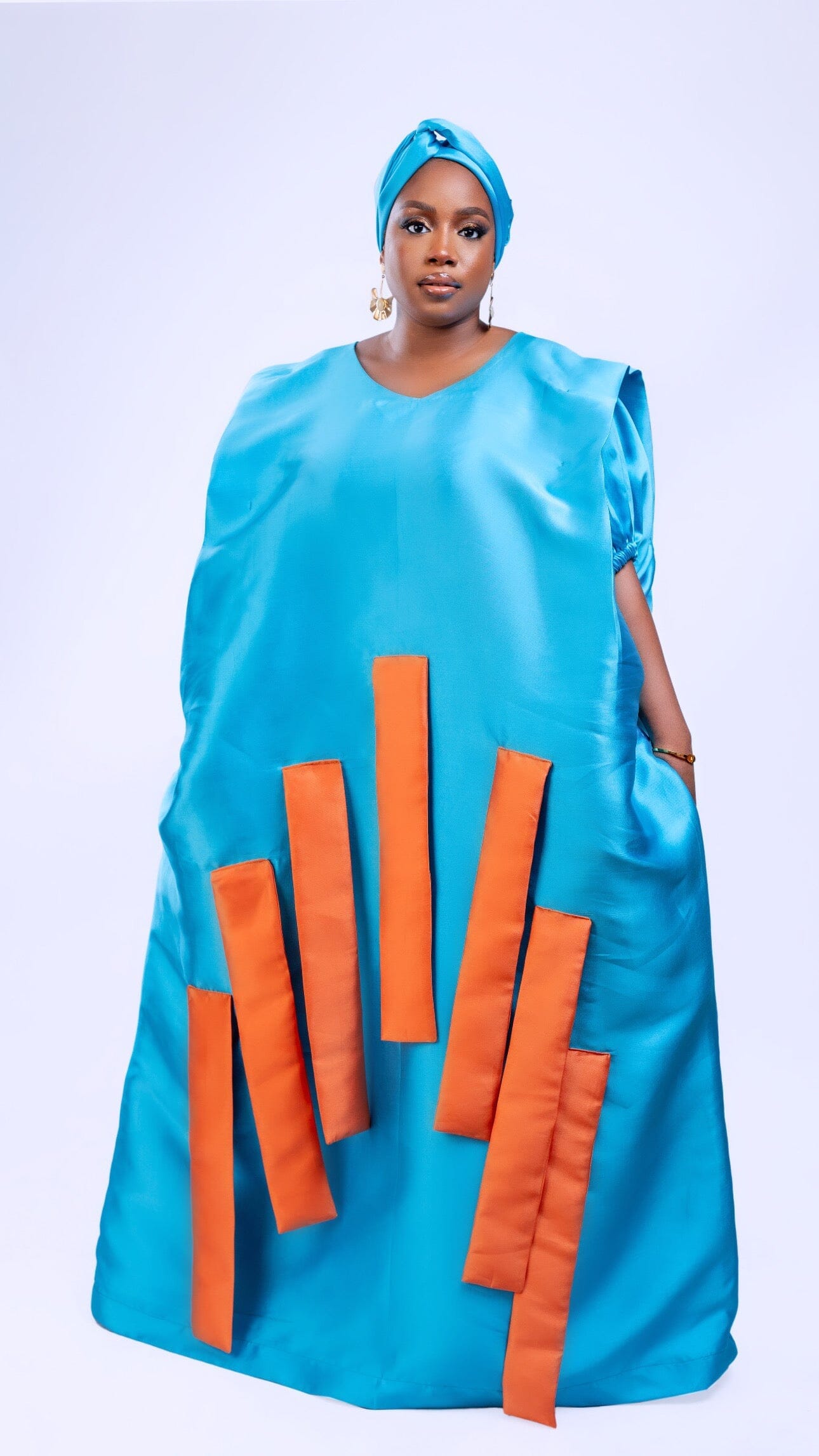 Beamer Boubou Khaftan With Color Pop Ropes