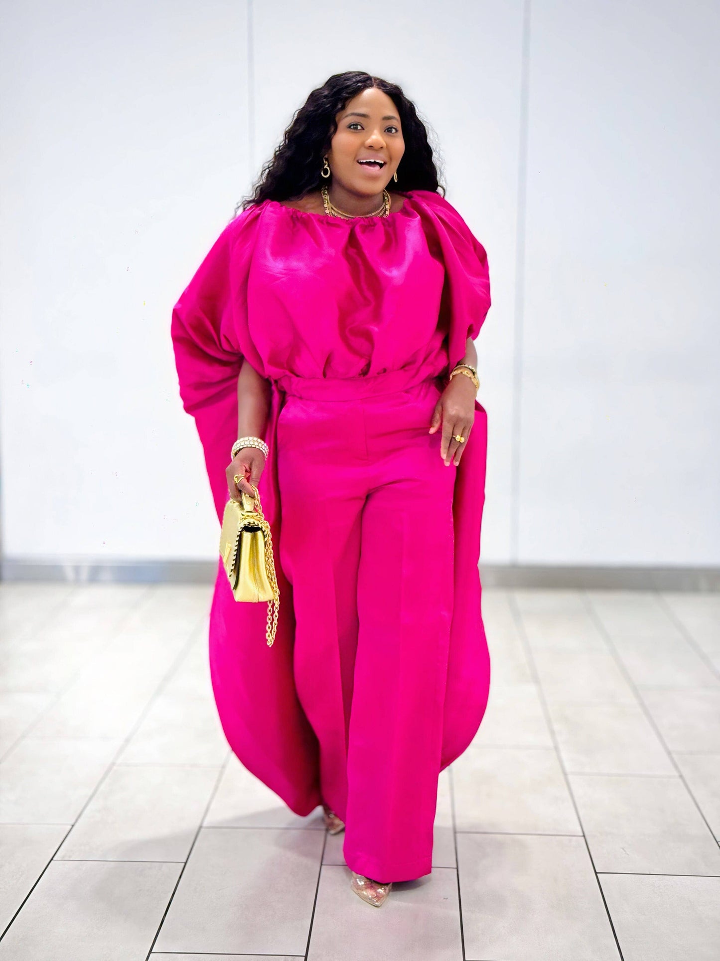 KESE HOT PINK PANT SET - Bibirẹ̀