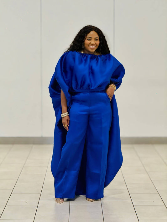 KESE ROYAL BLUE PANT SET - Bibirẹ̀