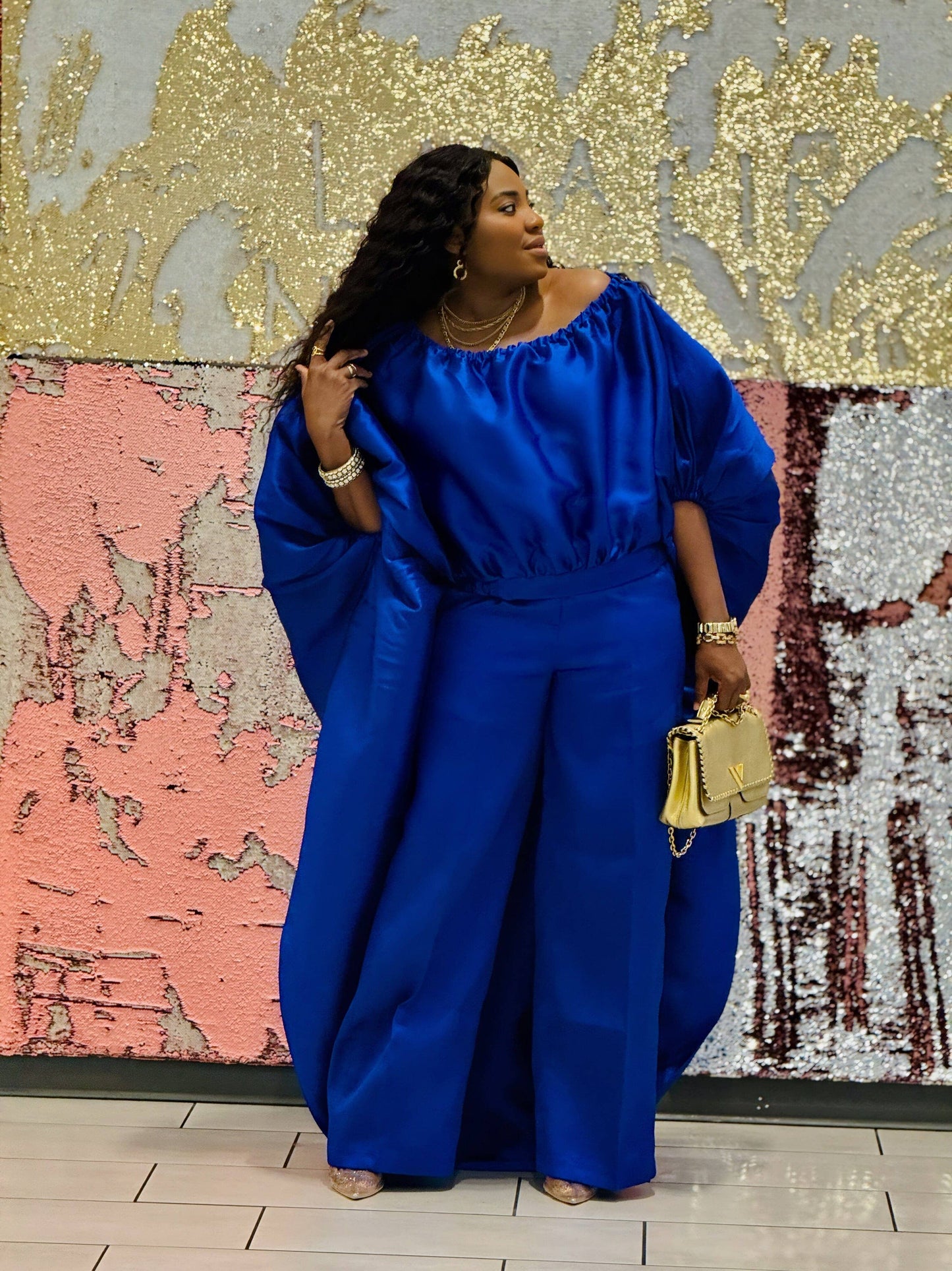 KESE ROYAL BLUE PANT SET - Bibirẹ̀