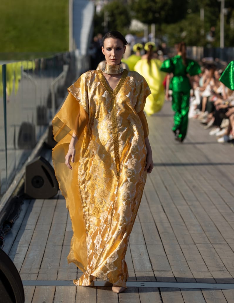 Mukutu 2.0 Damask Boubou kaftan dress