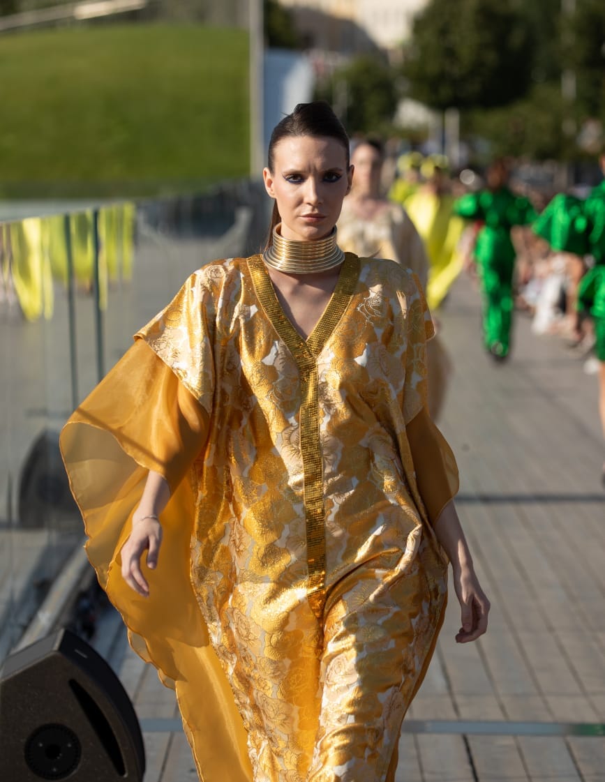 Mukutu 2.0 Damask Boubou kaftan dress