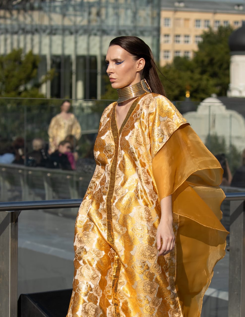 Mukutu 2.0 Damask Boubou kaftan dress
