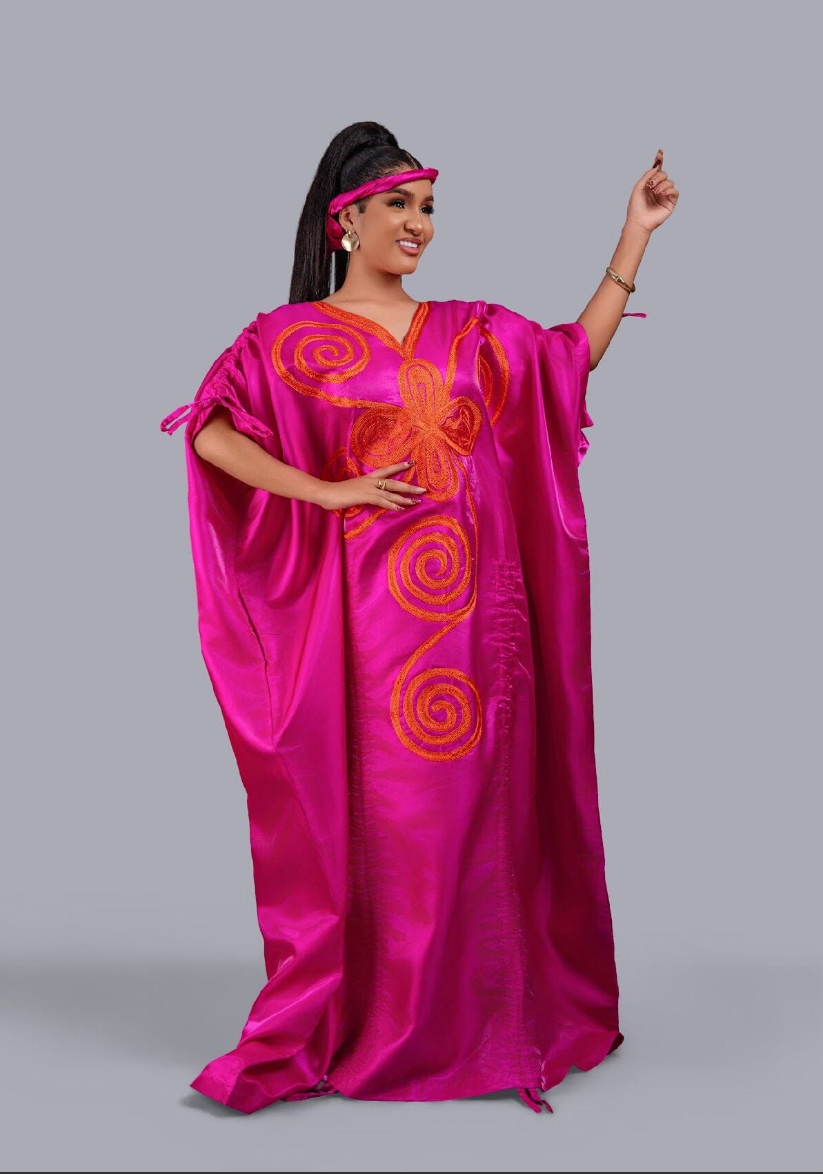 Agbada Luxury kaftan Picanto Pink Boubou dress – Bibiré