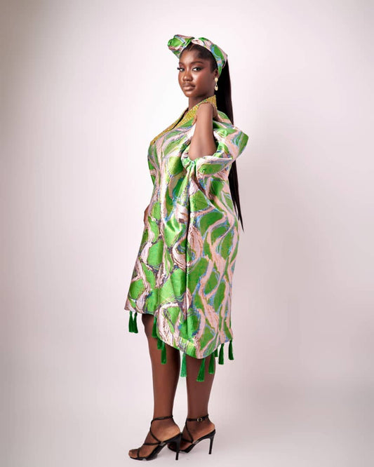 SHORT AWUKE EMBELLISHED BOUBOU