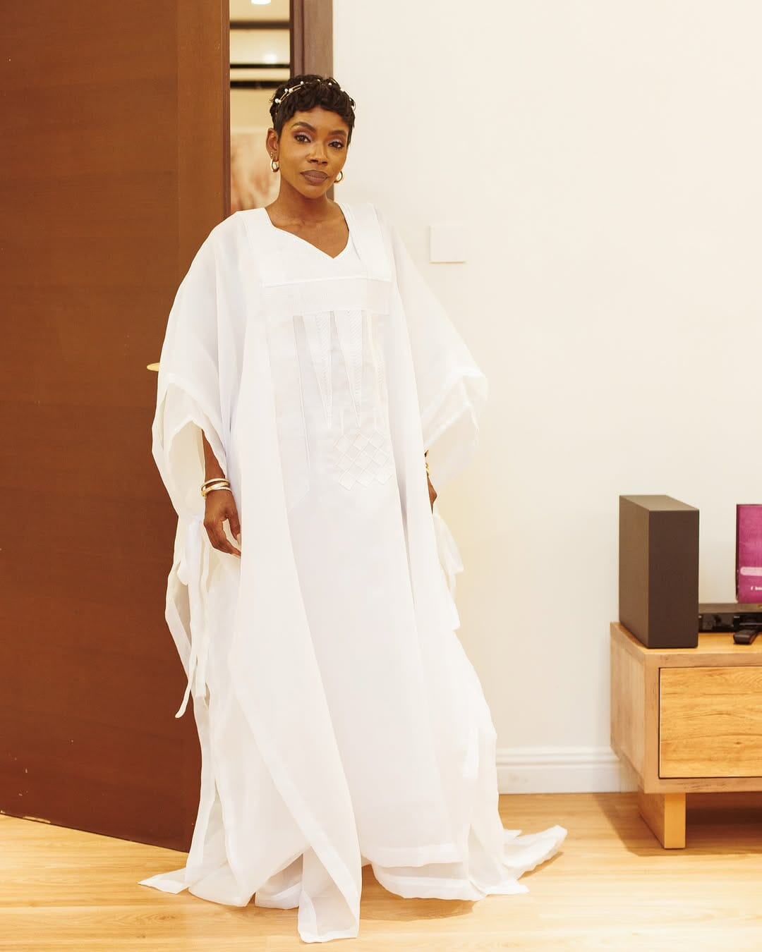 White Agbada Luxury Boubou kaftan dress