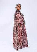 Amariah Boubou Reloaded - Women African kaftan Damask boubou long dress