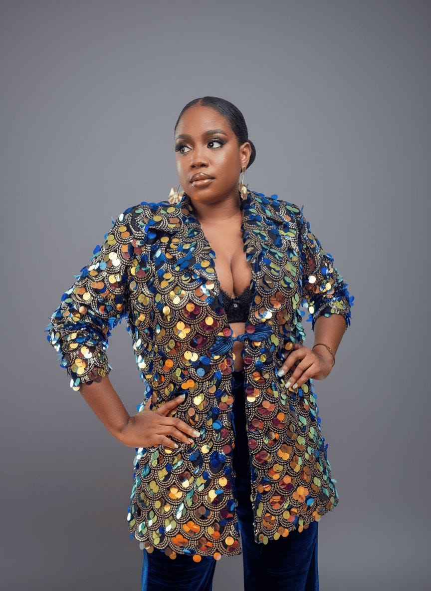 BALLER SEQUIN BOYFRIEND JACKET