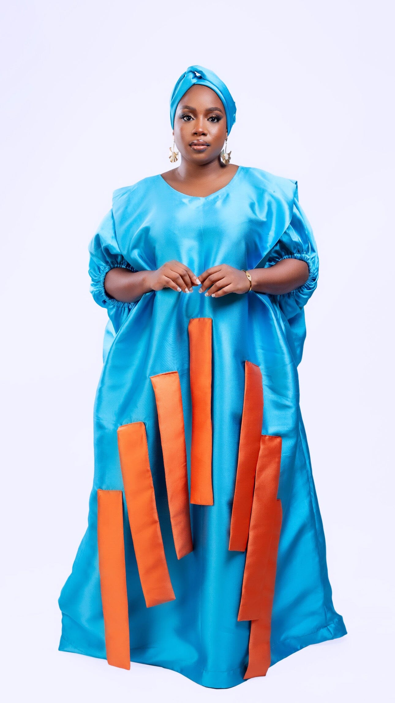 Beamer Boubou Khaftan With Color Pop Ropes