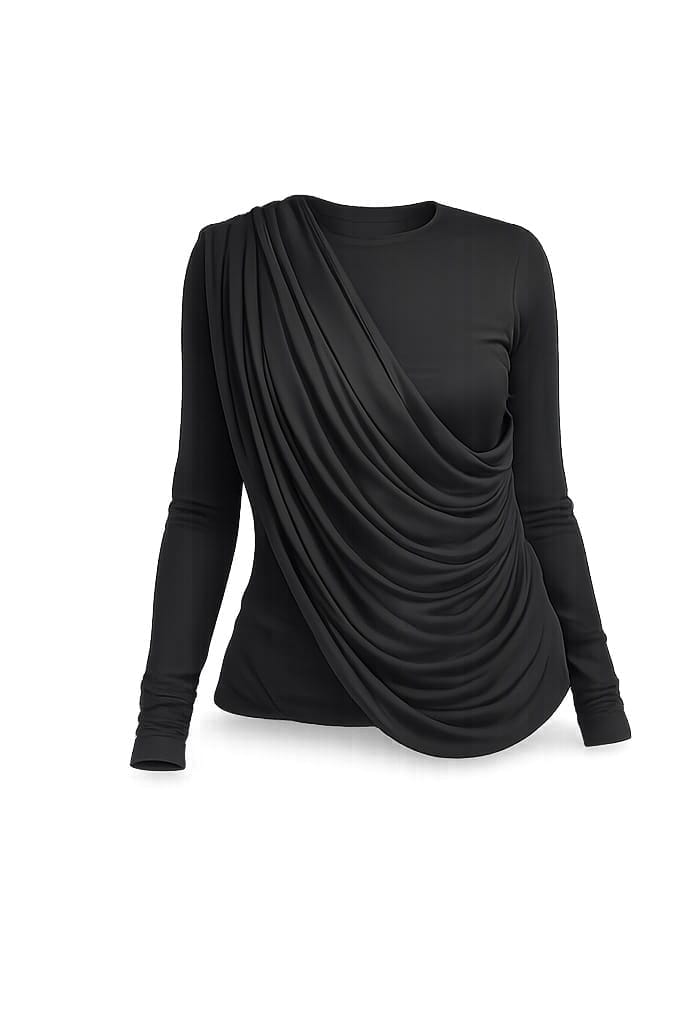BLACK MESH TOP