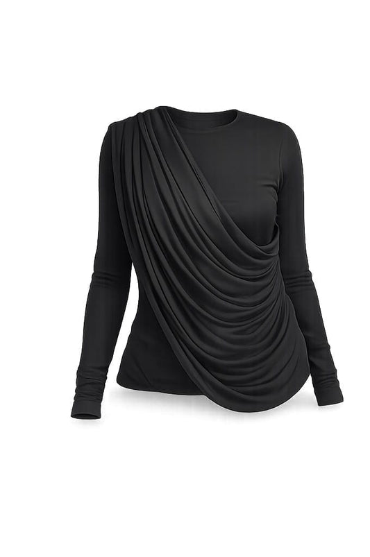 BLACK MESH TOP