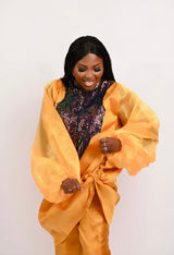 Boss Set Straight pants and long Tunic Top (burnt gold)