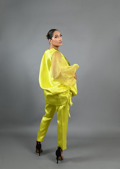 Boss Set Straight pants and long Tunic Top (Neon)