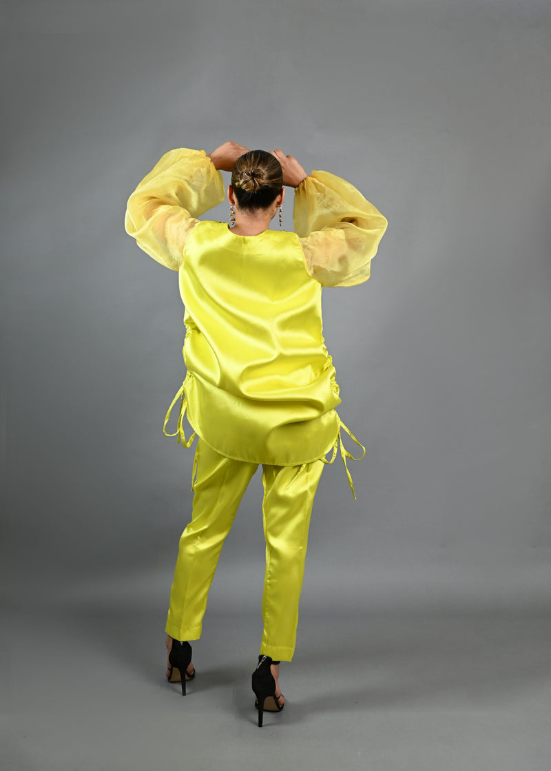 Boss Set Straight pants and long Tunic Top (Neon)