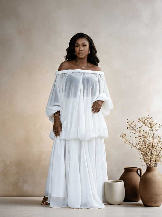 FAYE WHITE SKIRT SET