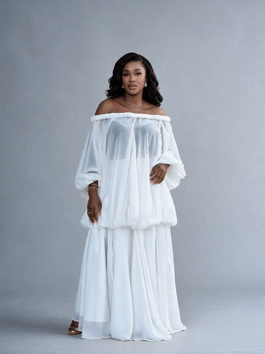 FAYE WHITE SKIRT SET
