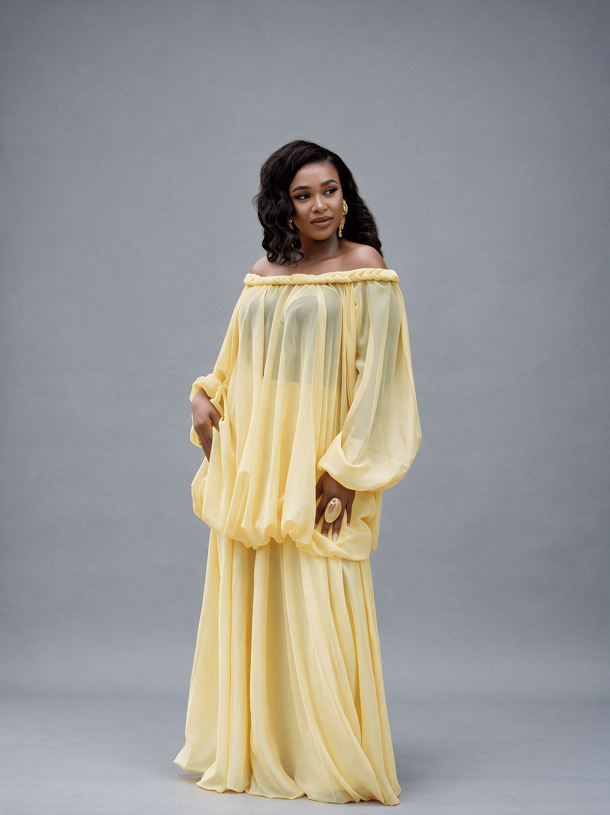 FAYE YELLOW SKIRT SET