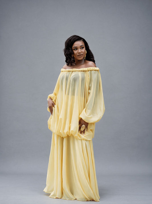 FAYE YELLOW SKIRT SET