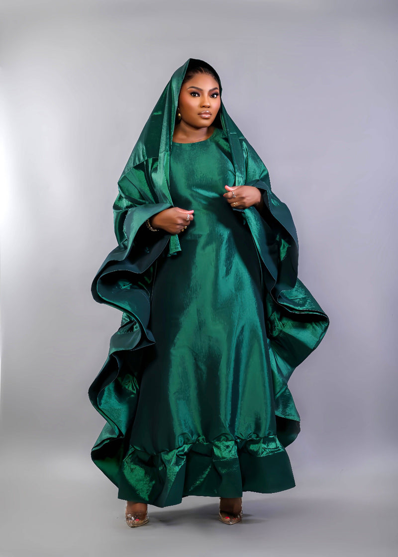 Flako Boubou in green – Bibiré
