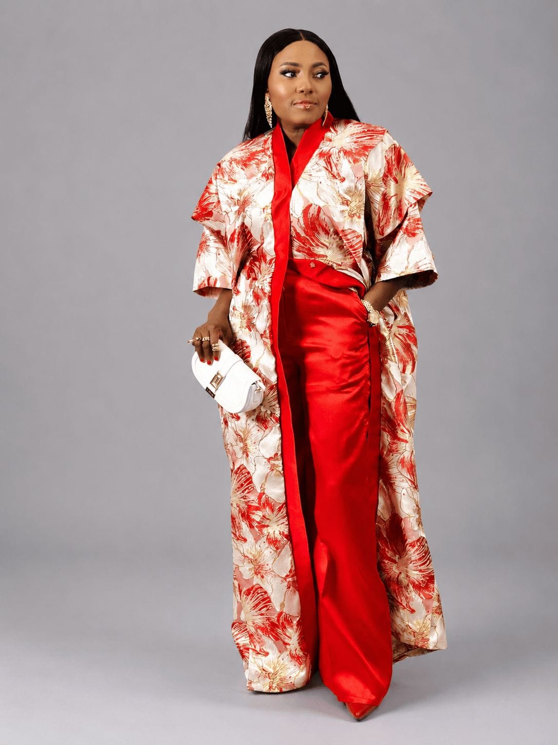 FLORA KIMONO PANT SET - Bibirẹ̀