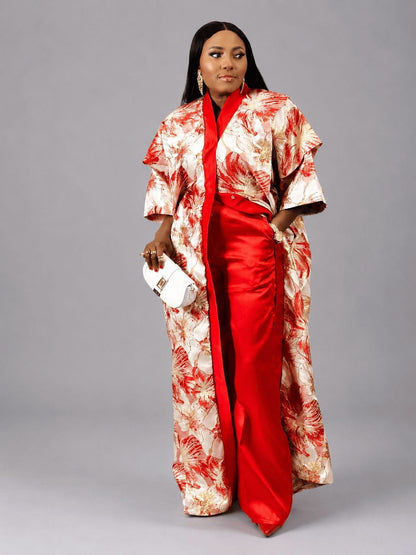 FLORA KIMONO PANT SET - Bibirẹ̀