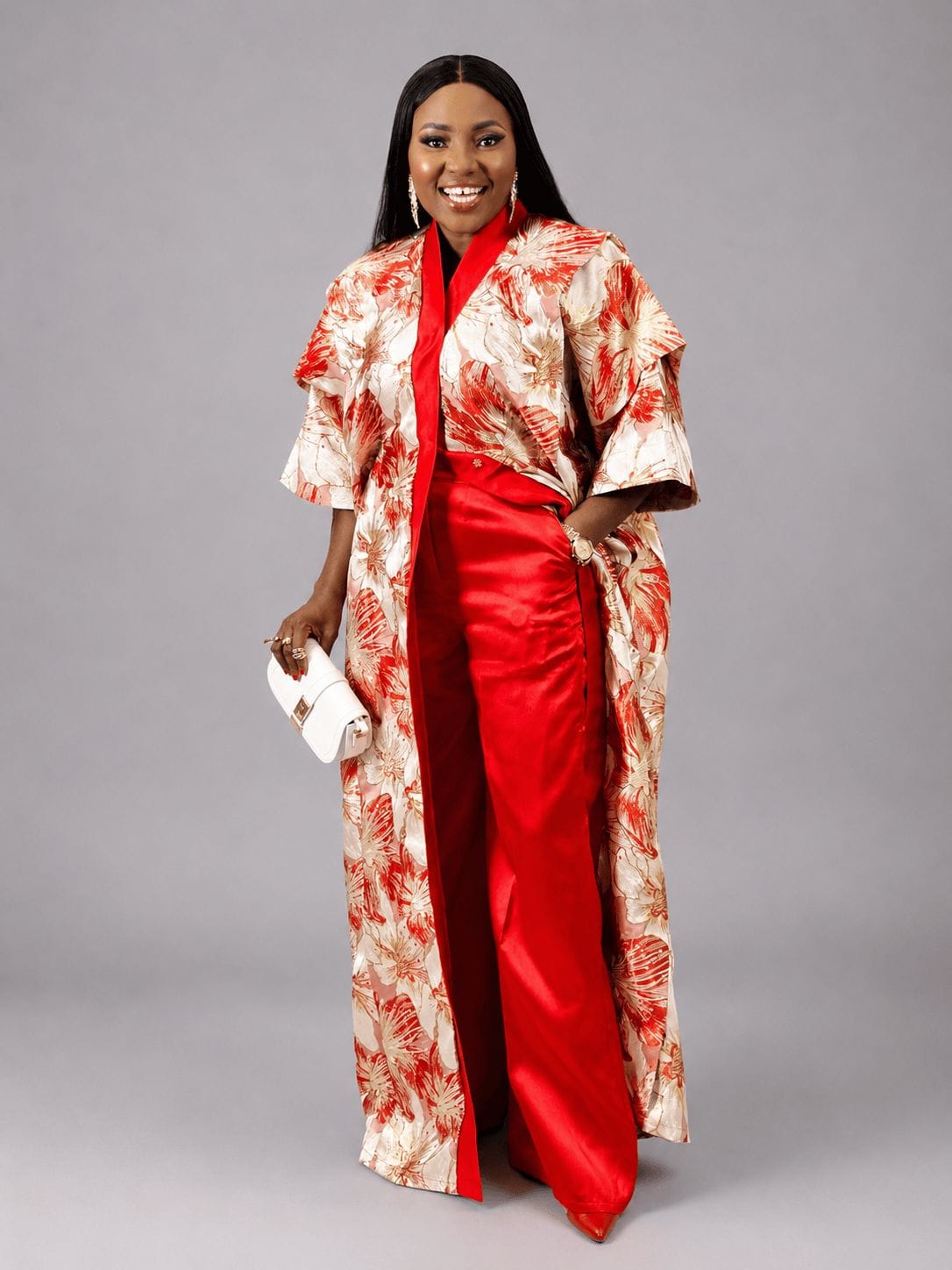 FLORA KIMONO PANT SET - Bibirẹ̀