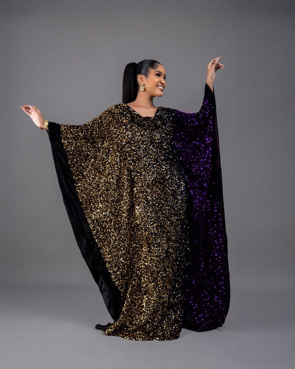 Joro Sequin Dress Boubou (purple)