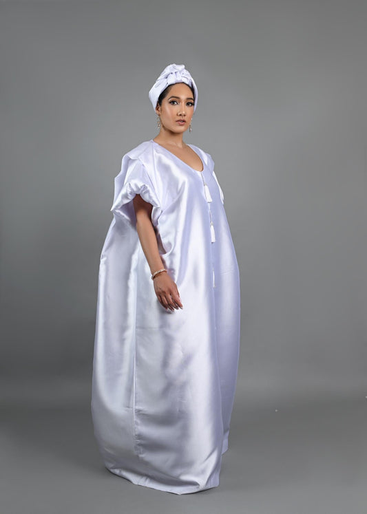 Joromi Boubou kaftan (White)