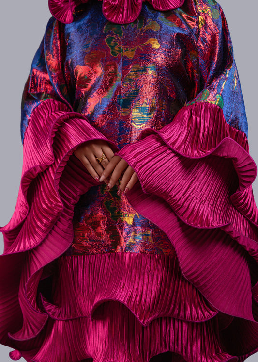 Kai Short Boubou Dress (pink)