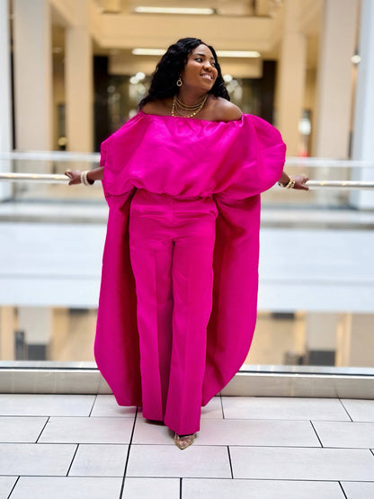 KESE HOT PINK PANT SET - Bibirẹ̀