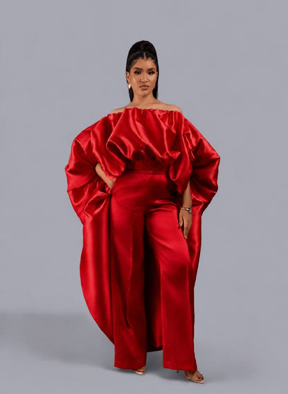 KESE RED PANT SET - Bibirẹ̀