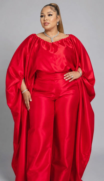 KESE RED PANT SET - Bibirẹ̀