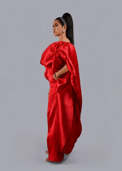 KESE RED PANT SET - Bibirẹ̀