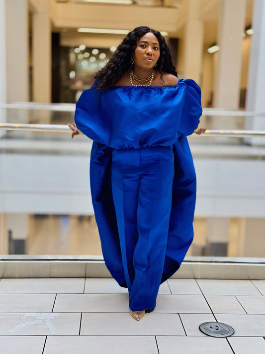 KESE ROYAL BLUE PANT SET - Bibirẹ̀