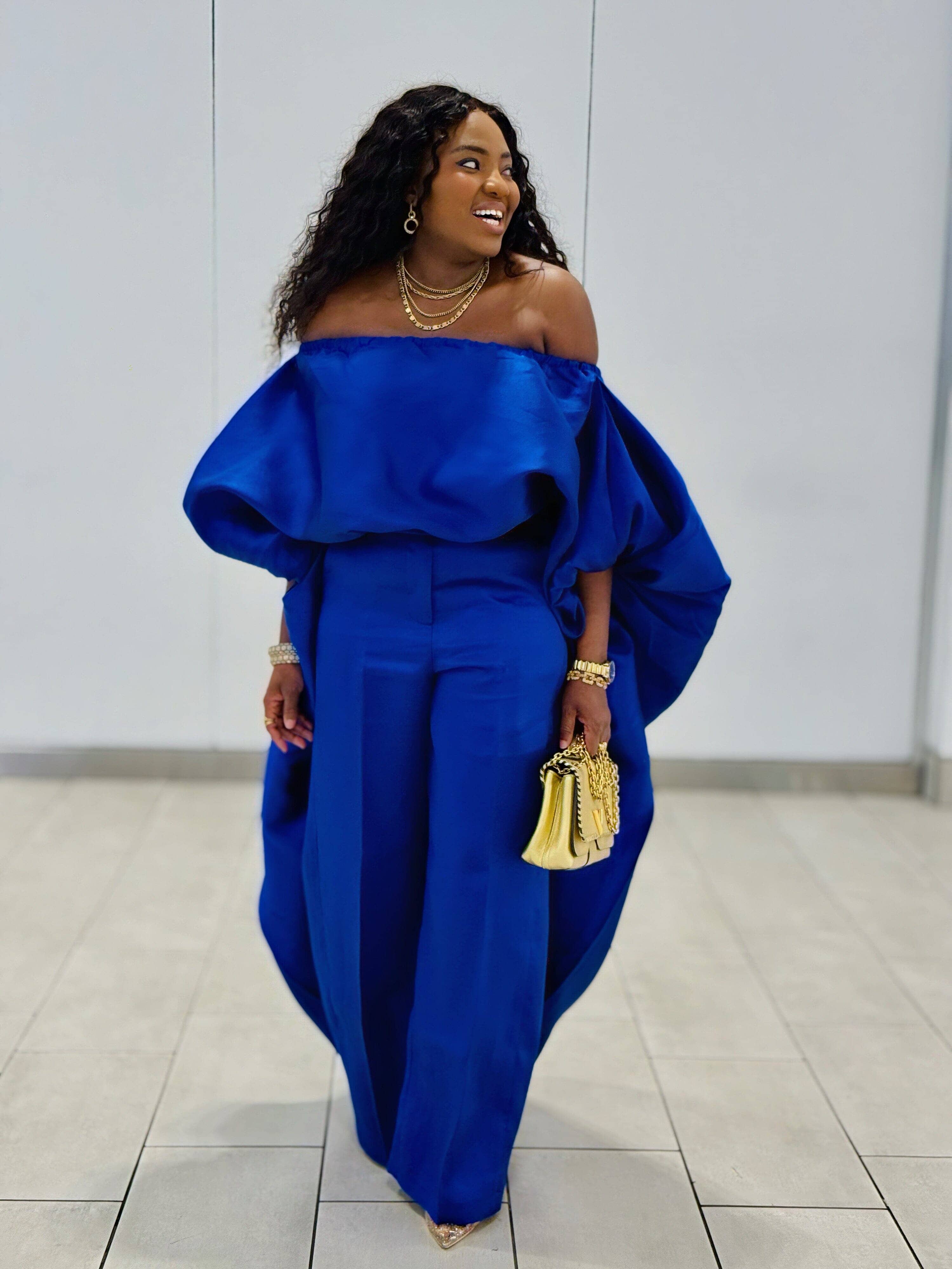 KESE ROYAL BLUE PANT SET - Bibirẹ̀