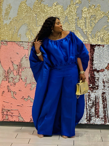 KESE ROYAL BLUE PANT SET - Bibirẹ̀