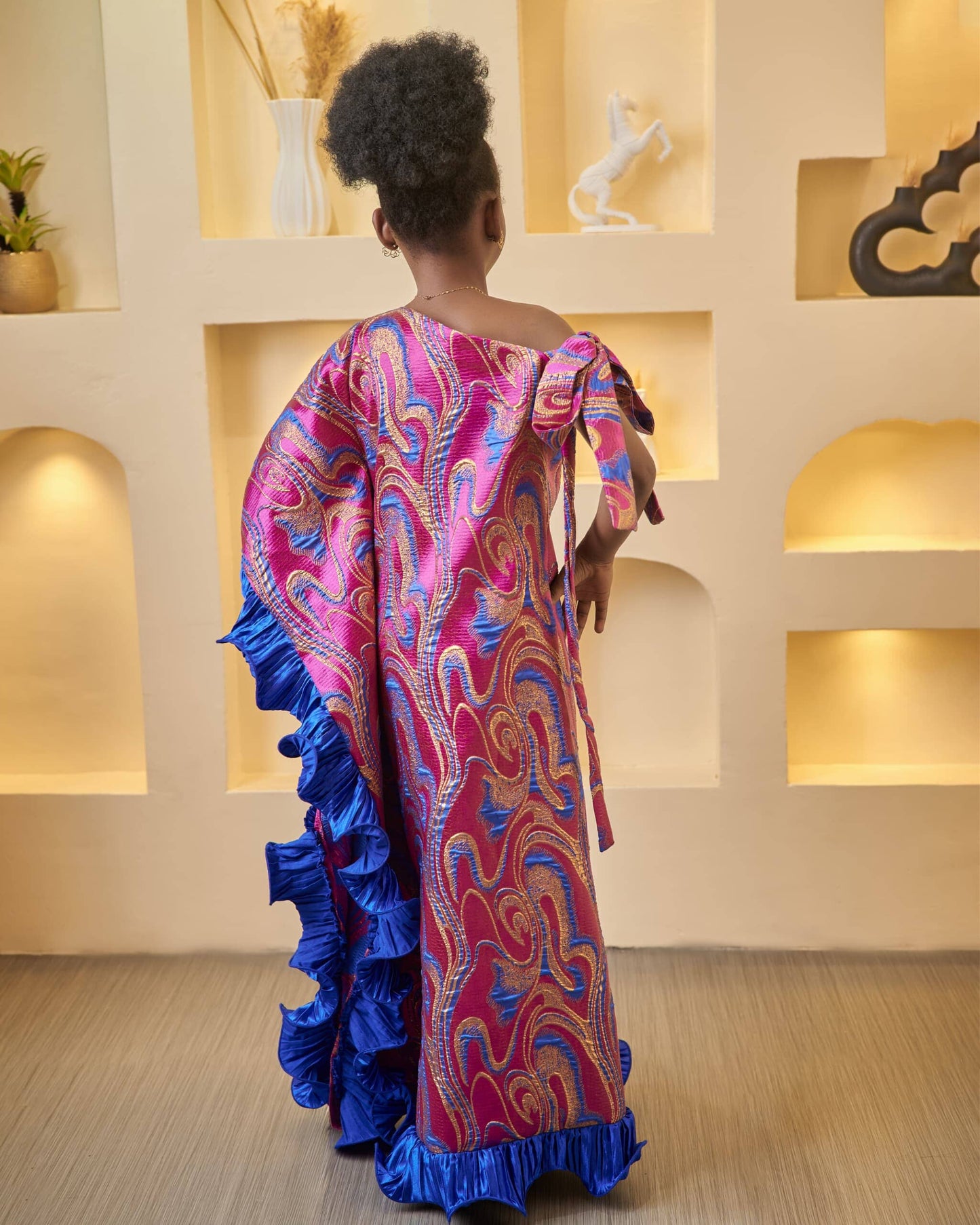 KIDS TYLA DAMASK DRESS