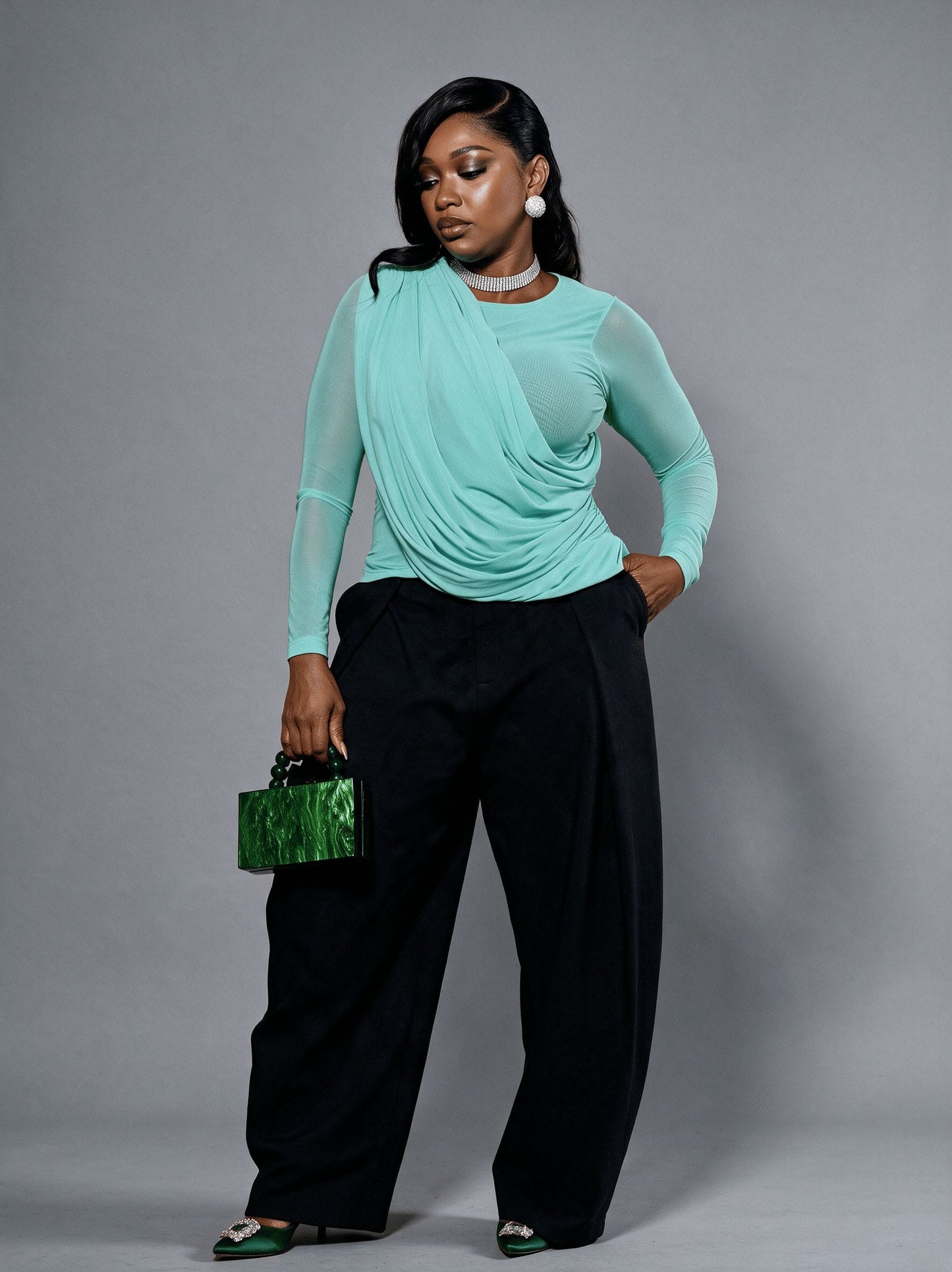 MINT MESH TOP