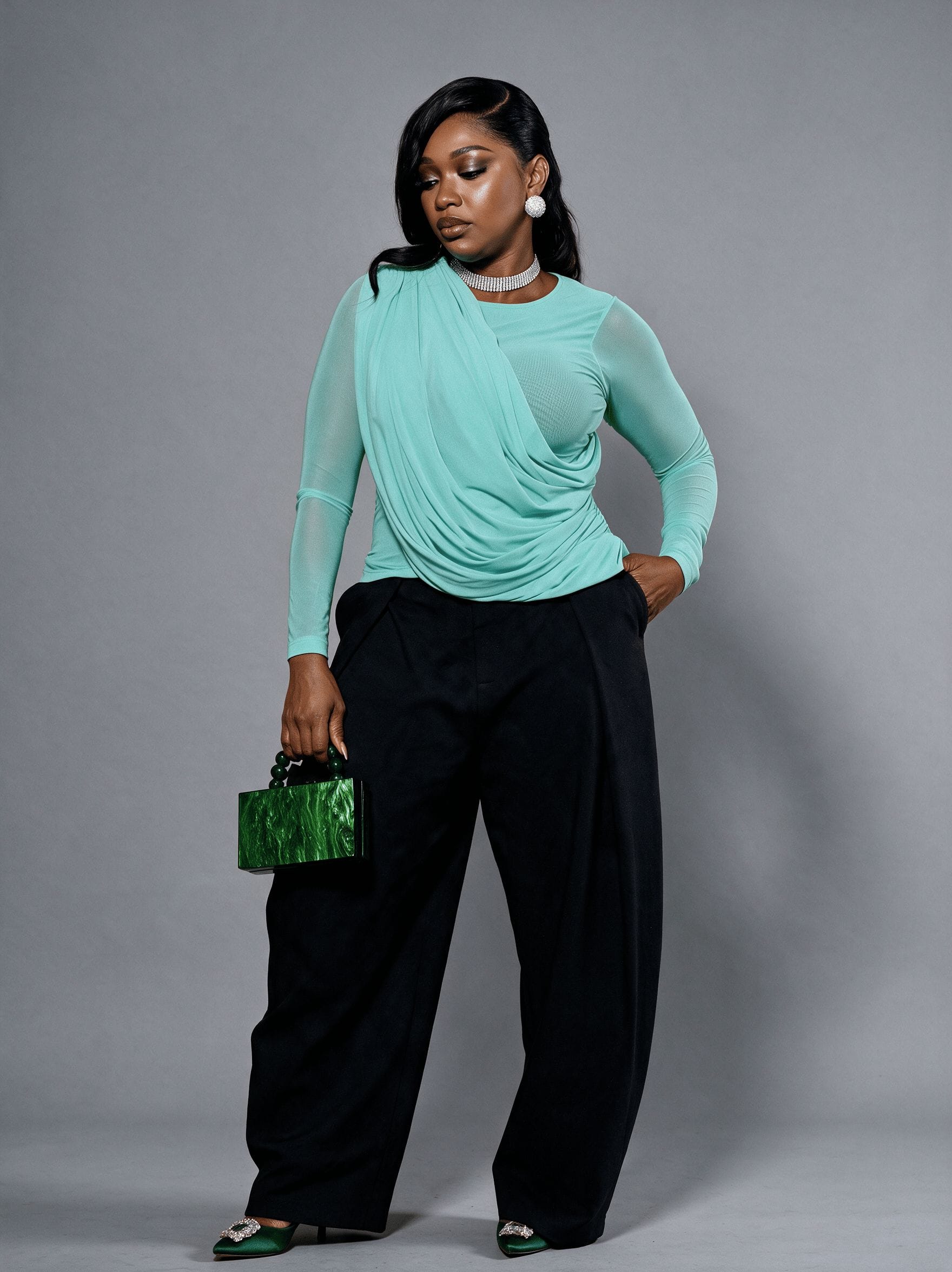 MINT MESH TOP