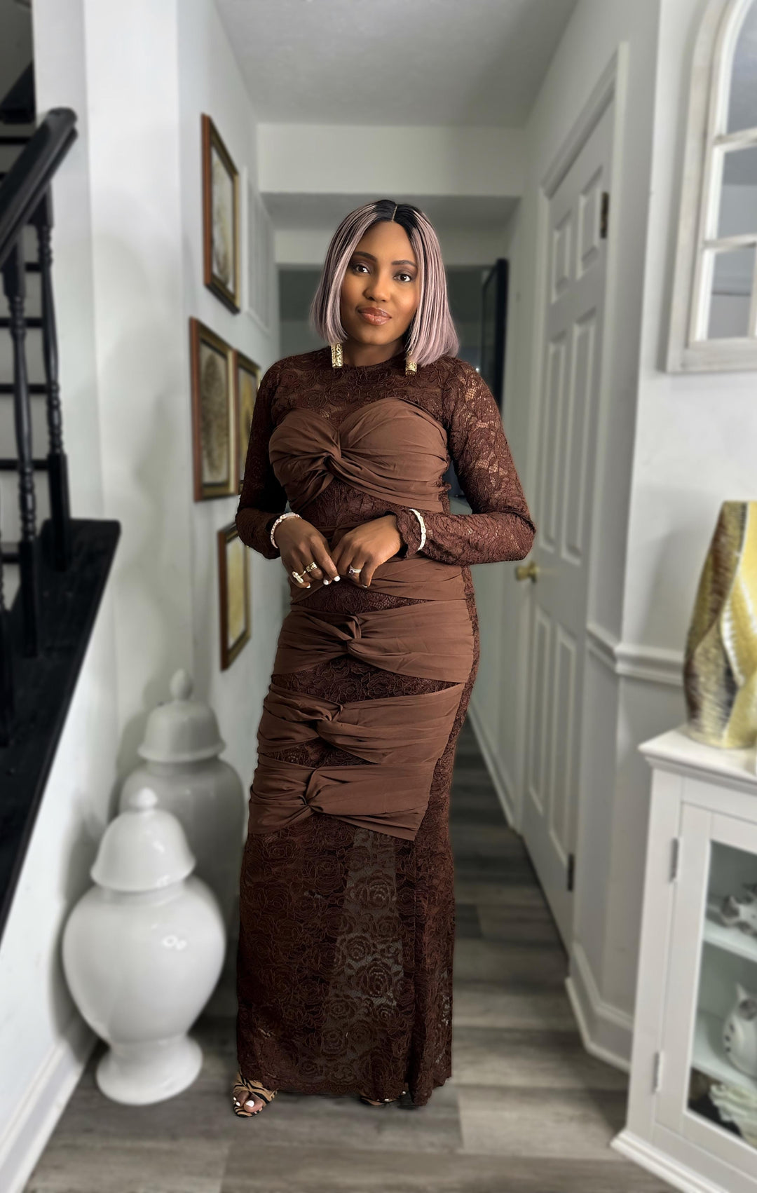 OGECHI BROWN DRESS – Bibiré