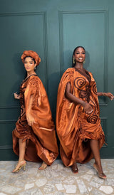 Picanto Brown Agbada Luxury Boubou dress