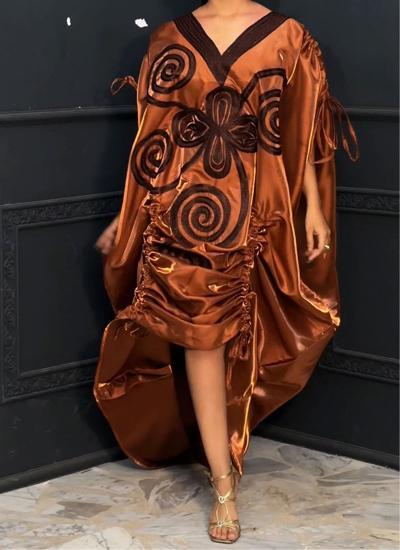 Picanto Brown Agbada Luxury Boubou dress