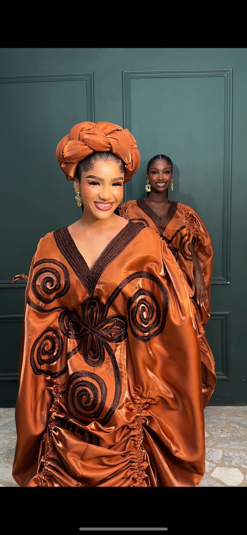 Picanto Brown Agbada Luxury Boubou dress