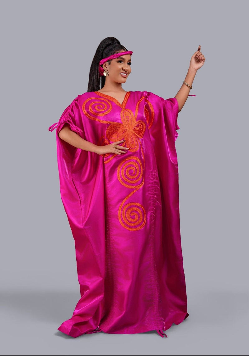 Picanto Pink Agbada Luxury kaftan Boubou dress
