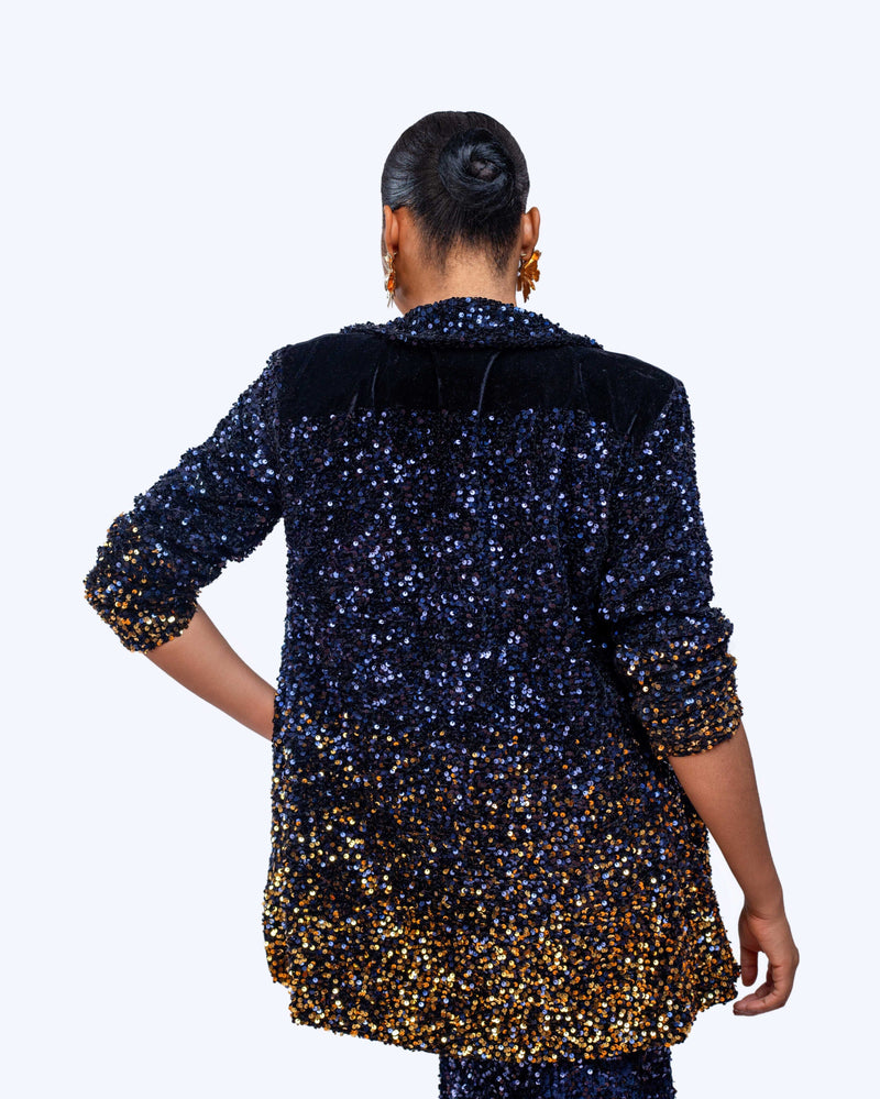 Long sparkly jacket hotsell