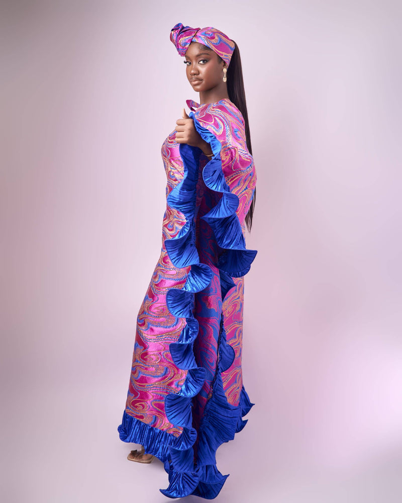 TYLA DAMASK DRESS