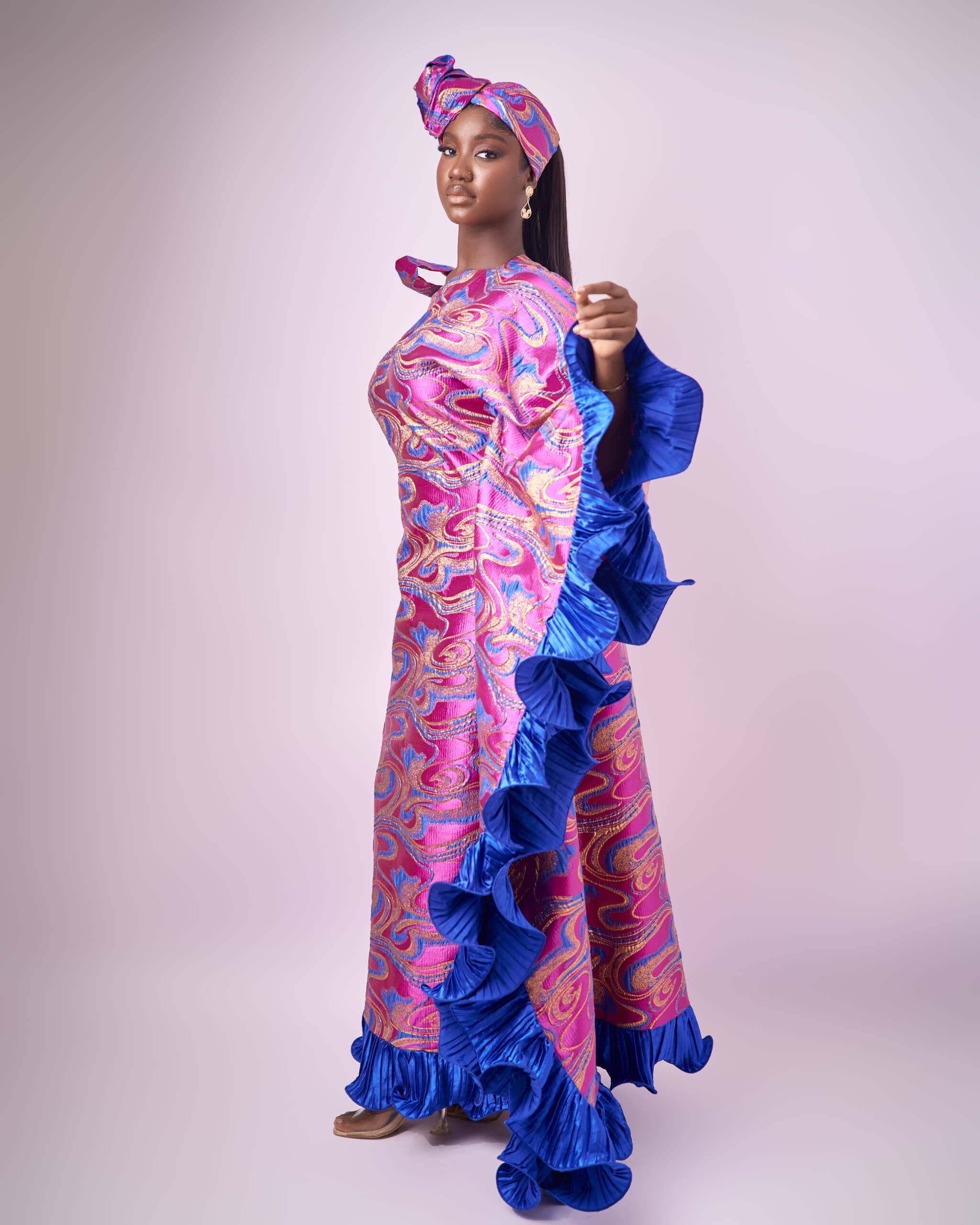 TYLA DAMASK DRESS