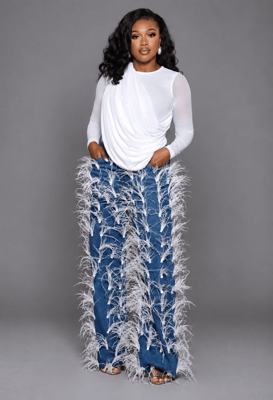 WHITE MESH TOP - Bibirẹ̀