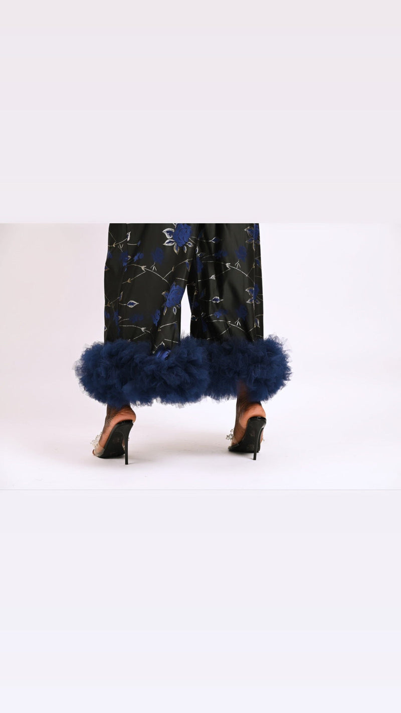 Bubble Top and Culottes ruffled pants Look 20
